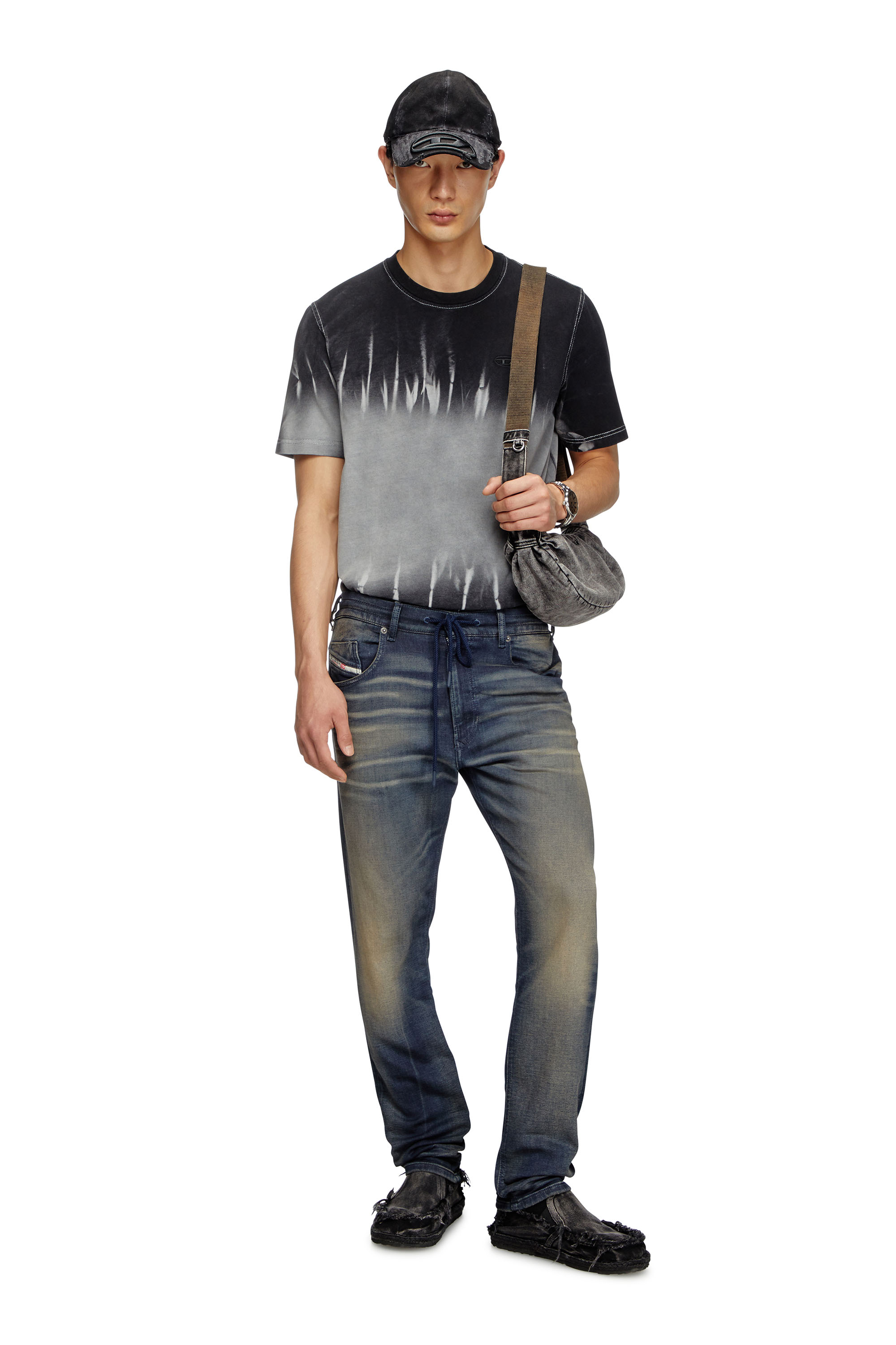 Diesel - Man's Regular 2032 D-Krooley Joggjeans® 068PM, Dark Blue - 2